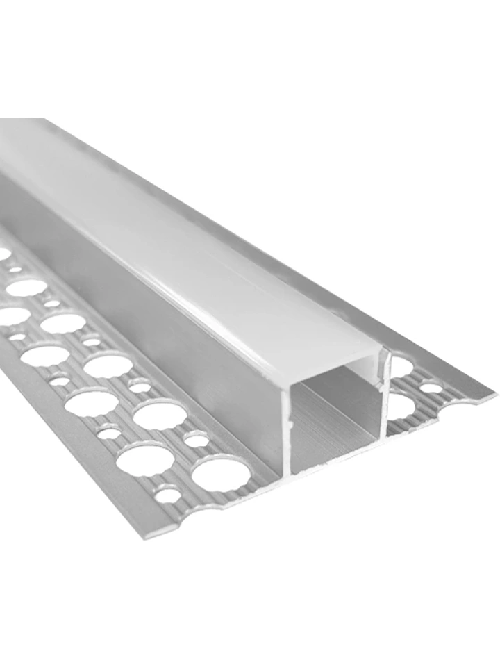 Anodēts flīžu alumīnija profils LED lentei HB-55.3X12.8